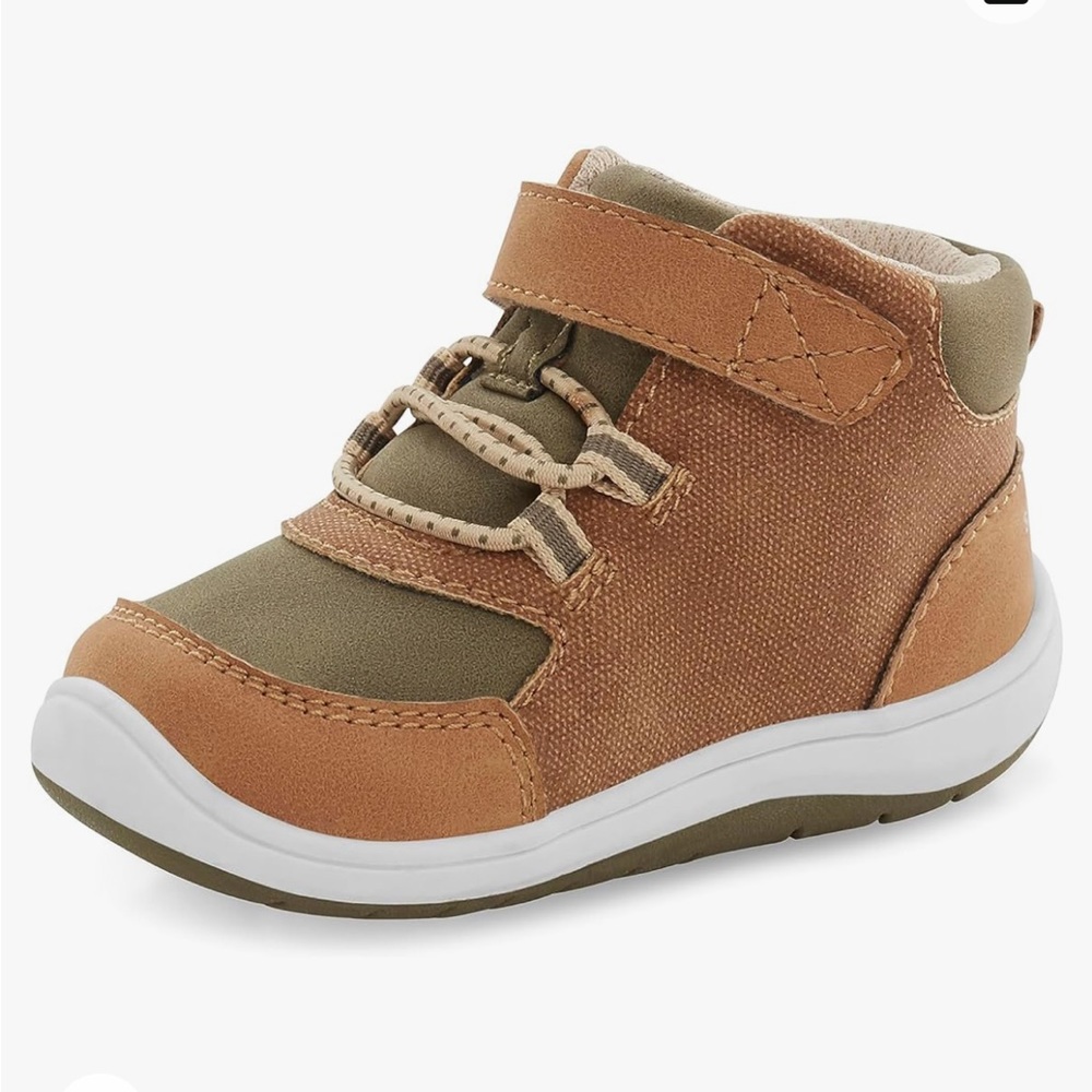 Stride Rite 360 Brown Jal Sneaker for Boy Unisex Size 6 Reg- Adjusts to Wide fit